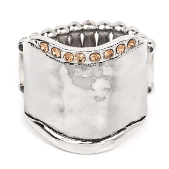 Brilliantly Bordered Brown Ring (142) - Picture 2 of 2